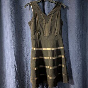 Honey & Rosie black and tan dress - M